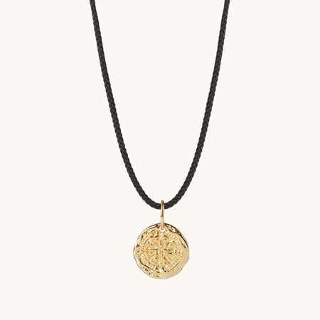 Guiding Star Cord Necklace Gold